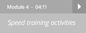 Module 4 - The speed training activities button